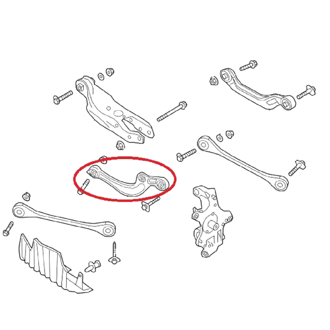 Braço Traseiro Superior Esquerdo Audi A4 16/23 Aplus Braço Traseiro Superior Esquerdo Audi A4 16/23 Aplus
