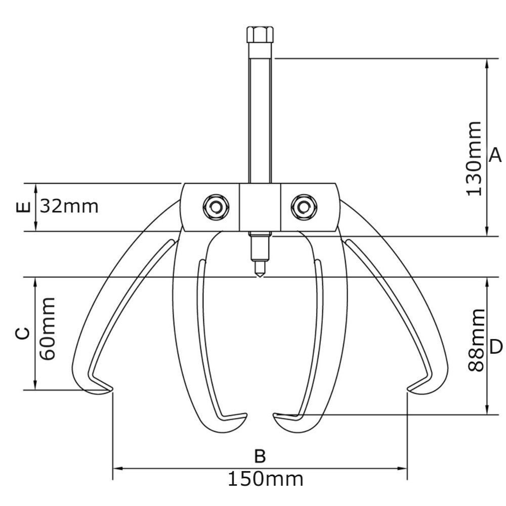 Sacador de Polias 2 Garras 4" Tramontina PRO 44027/004