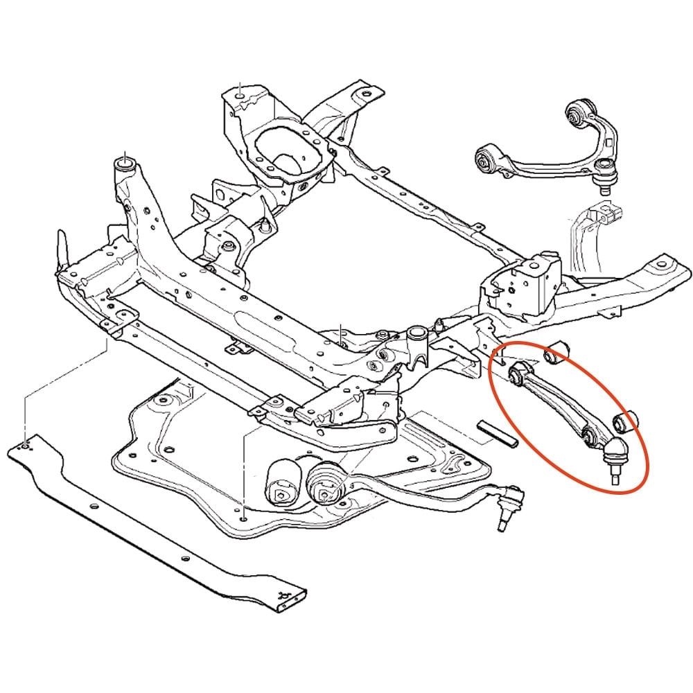 Braço Dianteiro Posterior Esquerdo BMW X5 X6 2006 a 2014 APlus