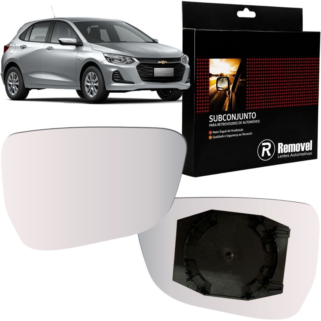 Lente Retrovisor Direito GM Onix 2020 Em Diante