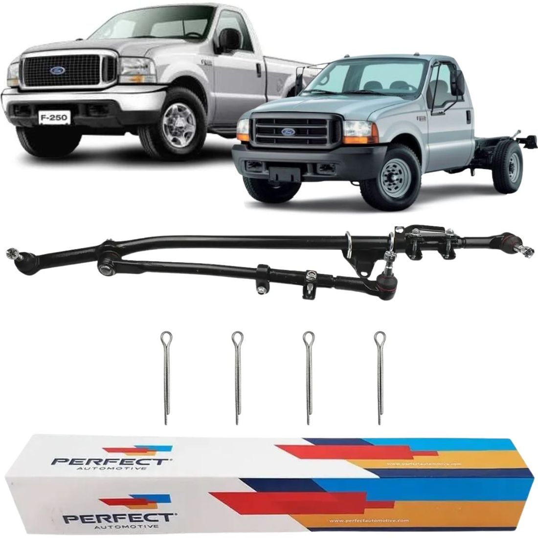 Kit Barra Direção Ford F250 F350 4x2 1999 Em Diante Perfect Kit Barra Direção Ford F250 F350 4x2 1999 Em Diante Perfect