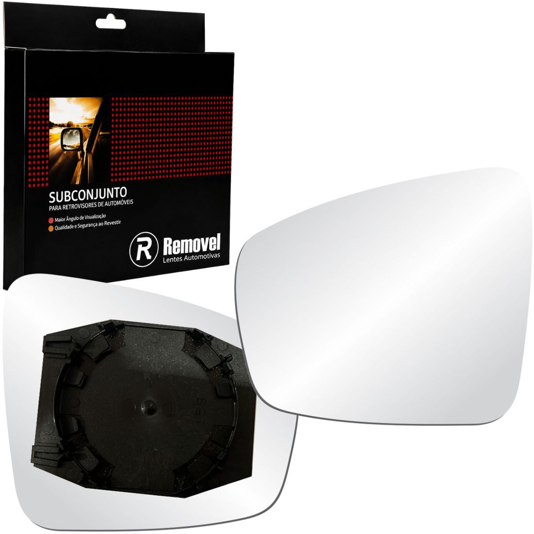 Lente Retrovisor Esquerdo Renault Kwid 2017 Em Diante