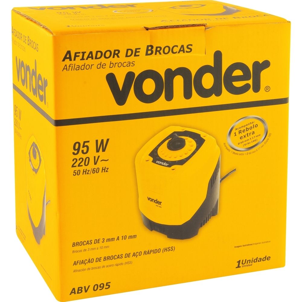 Afiador de Brocas 3-10mm 95W 220V ABV095 Vonder