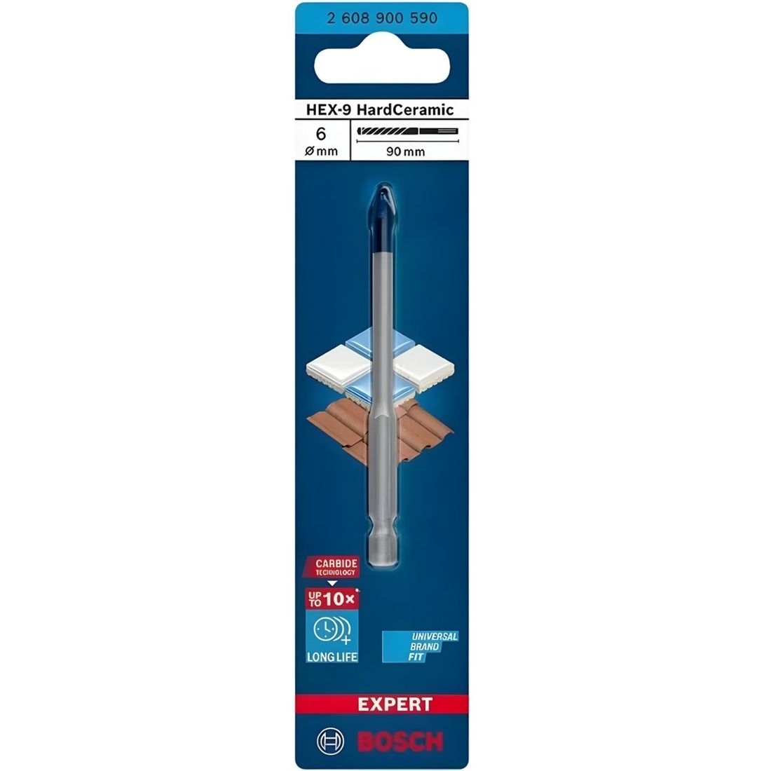 Broca Para Porcelanato HardCeramic 6x90mm Bosch