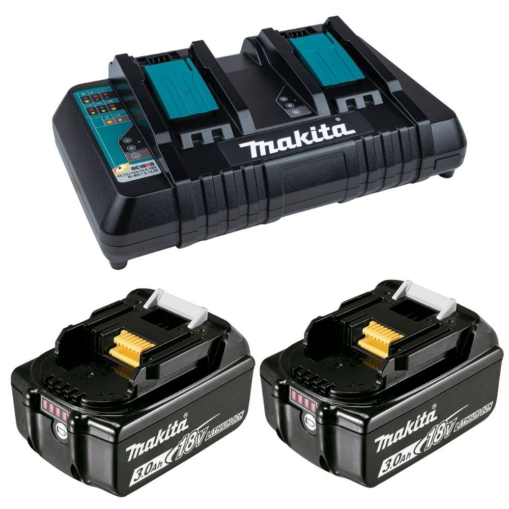 Kit 2 Baterias 18V 3Ah Com Carregador KITMAKDC18RD220 Makita