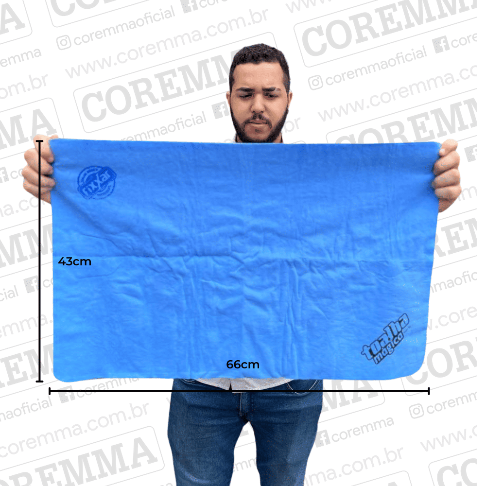 Toalha Mágica Azul Fixxar Toalha Mágica Azul Fixxar