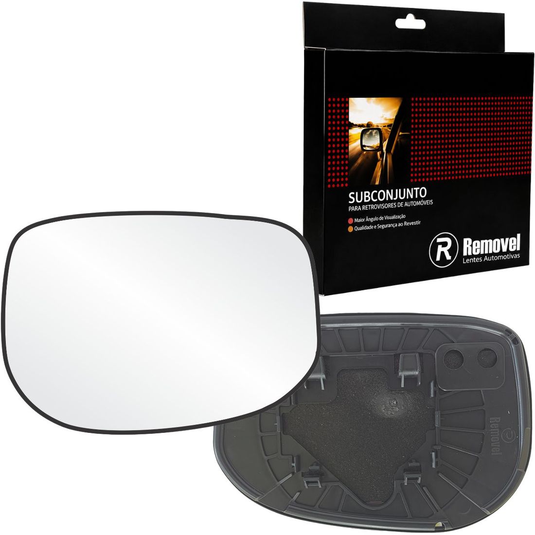 Lente Retrovisor Direito Honda Fit 2010 A 2014