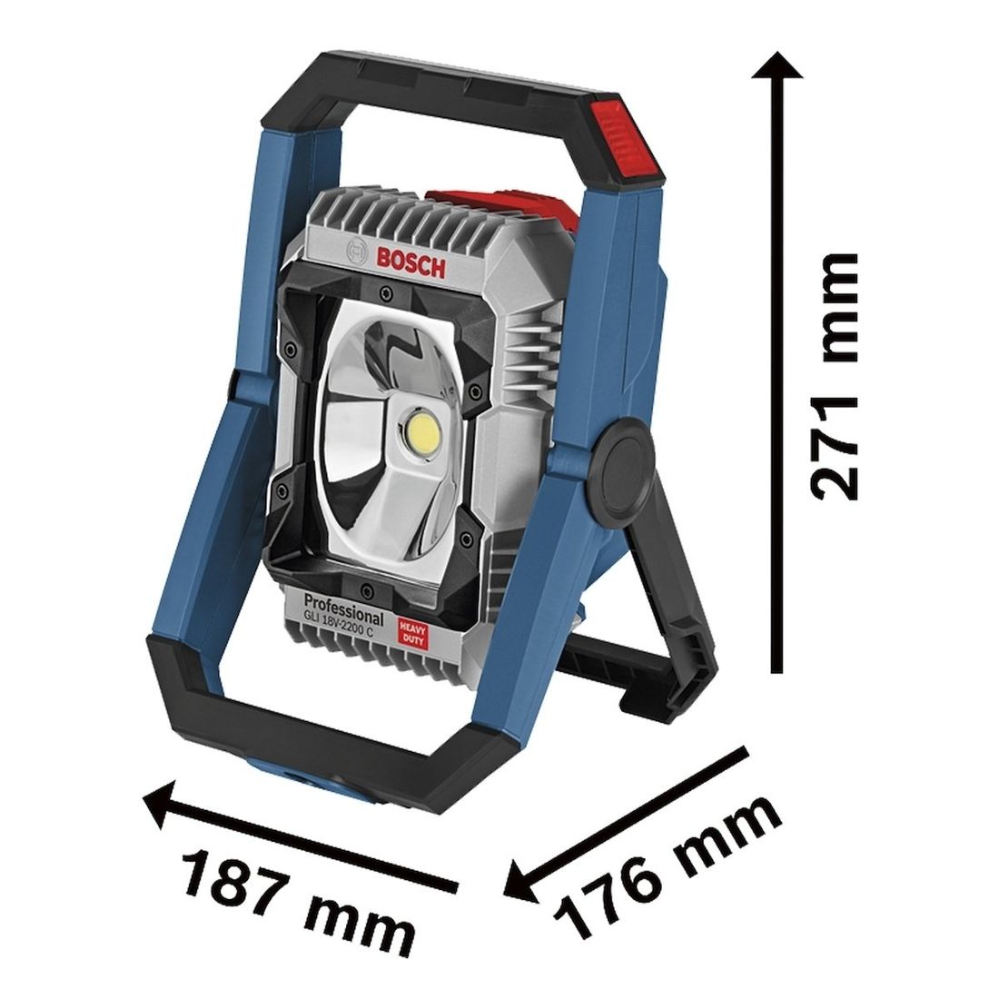 Refletor Sem Fio Bosch 18V Sem Bateria GLI 18V-2200 C SB