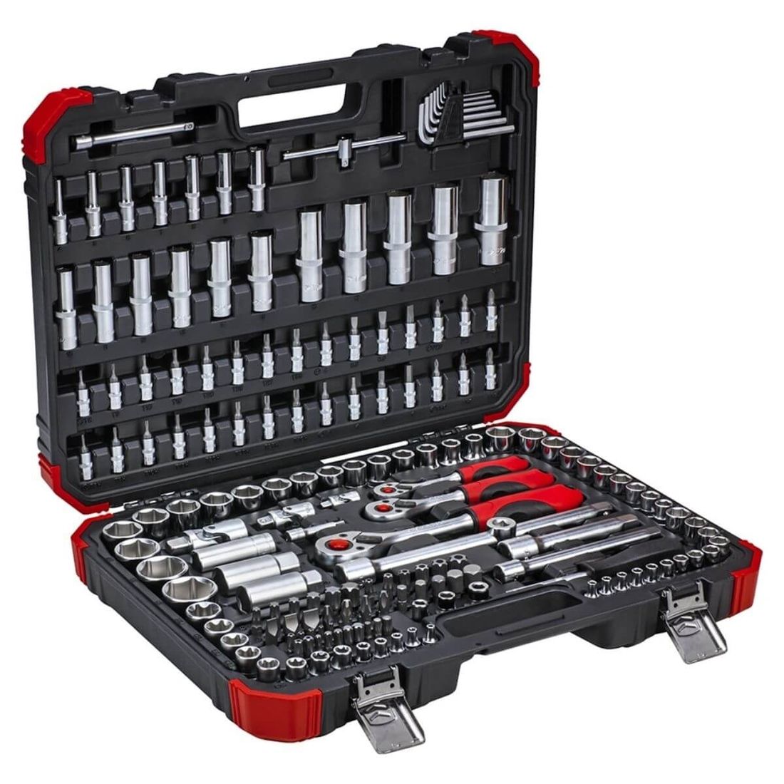 Jogo Soquetes 1/4 3/8 1/2 172 Pçs Gedore Red R45603172