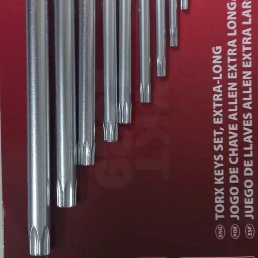 Jogo Chaves Torx Longa T10-T50 9pçs 123069 MTX Jogo Chaves Torx Longa T10-T50 9pçs 123069 MTX