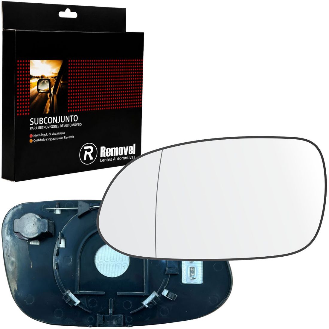 Lente Retrovisor Esquerdo Mercedes Classe A (Térmico/Asférico)