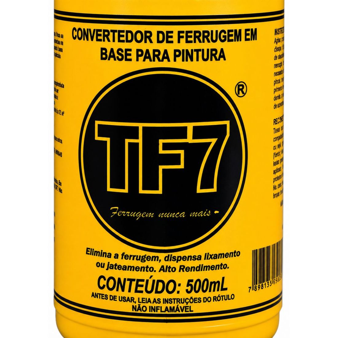 Convertedor Ferrugem Base Pintura TF-7 500ml Secagem Rápida