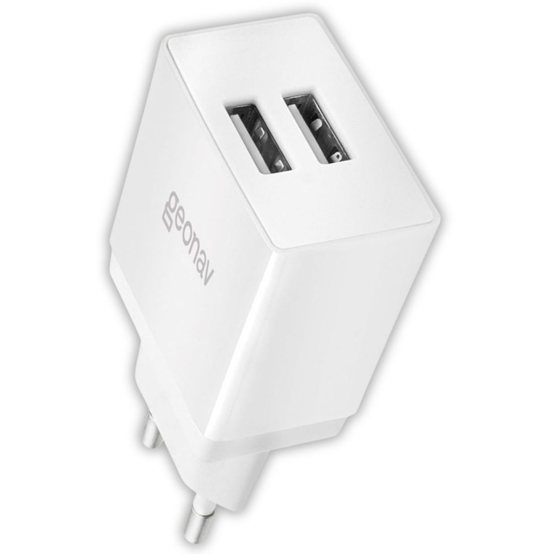 Carregador USB Universal Branco Geonav ESACW2