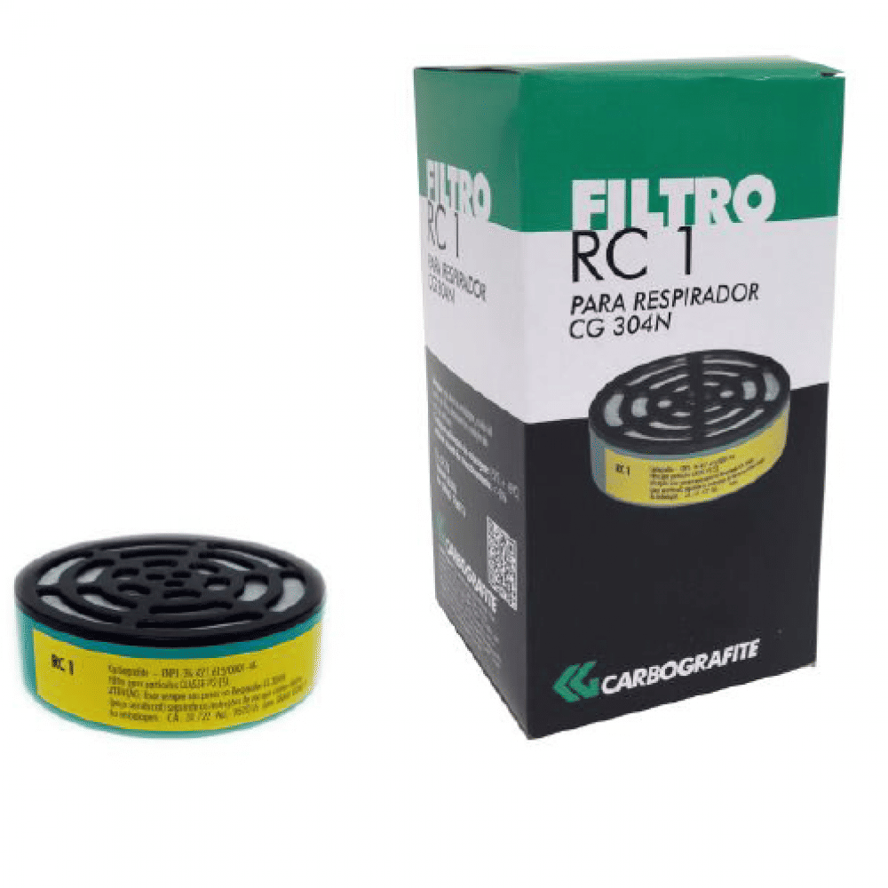 Filtro RC1 Máscara Respiratória CG304N - Carbografite