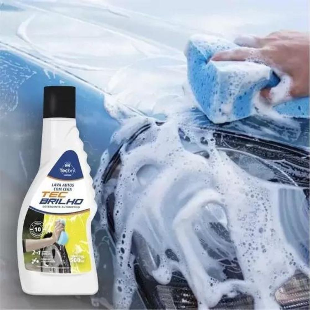 Shampoo Automotivo Com Cera 500ml TBRIL 5920050 TecBril Shampoo Automotivo Com Cera 500ml TBRIL 5920050 TecBril