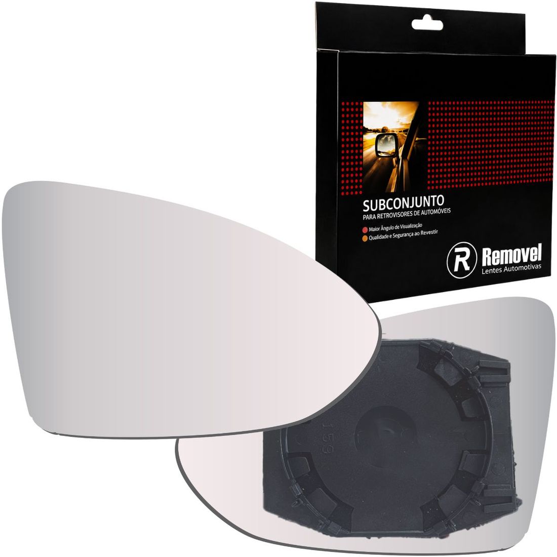 Lente Retrovisor Direito VW Golf 2015 Em Diante Jetta 2018 Em Diante - Asférico