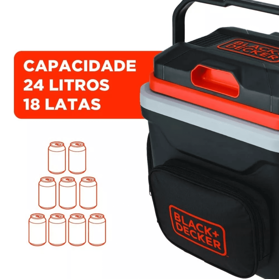 Mini Geladeira - Aquecedor ou Congelador de Viagem 24L Mini Geladeira - Aquecedor ou Congelador de Viagem 24L