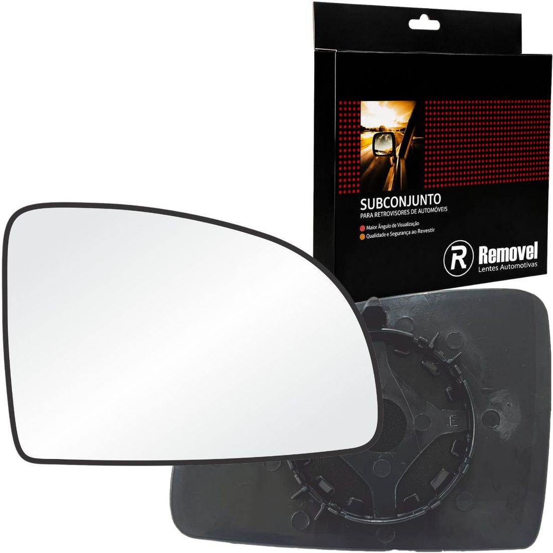 Lente Retrovisor Direito GM Celta 2007/2015 Prisma 2008/2012