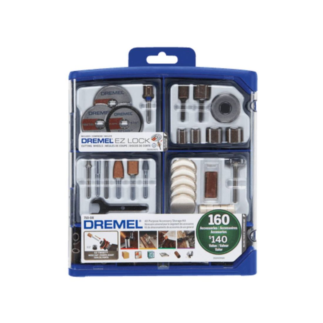 Kit Acessórios Para Uso Geral Dremel 710 160pçs