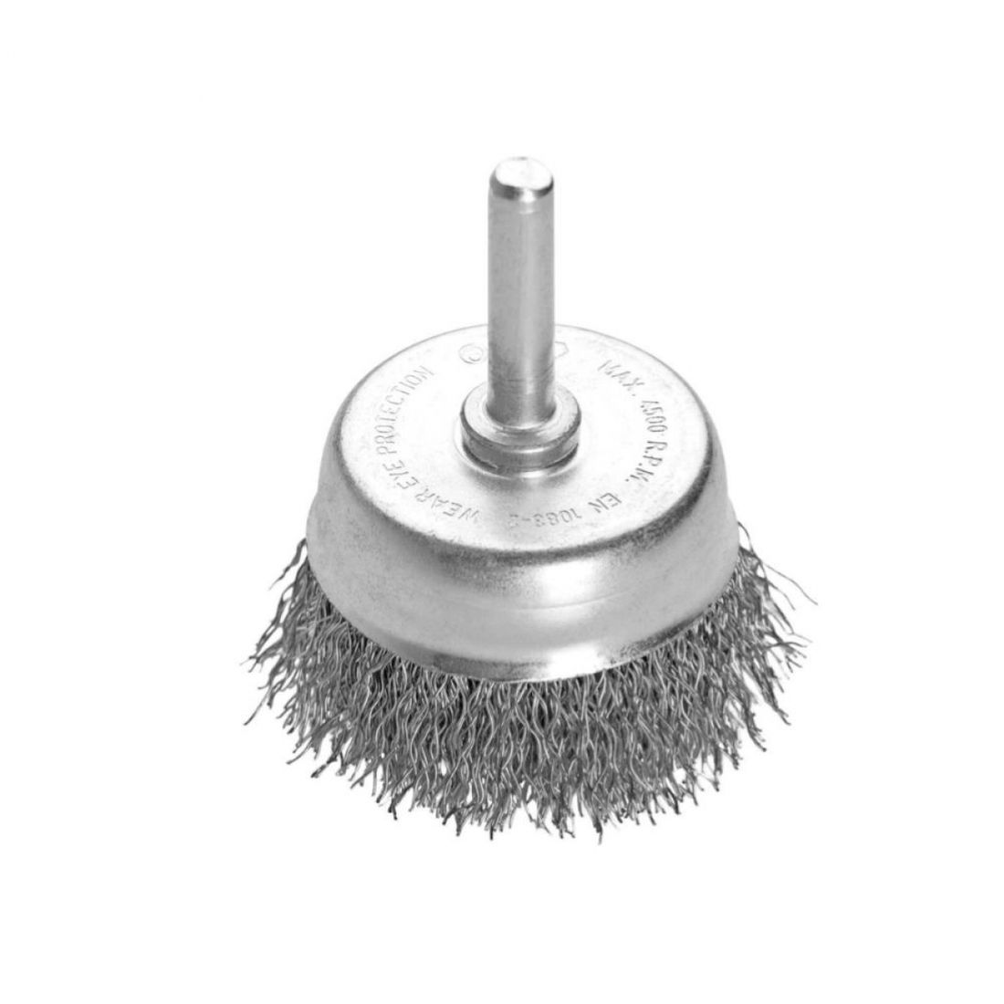 Escova Aço Ondulado Tipo Copo 50mm Haste 1/4" 600821 Pequi