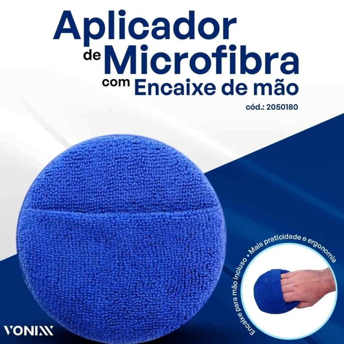 Aplicador Microfibra Com Encaixe Para Mão 200GS Vonixx