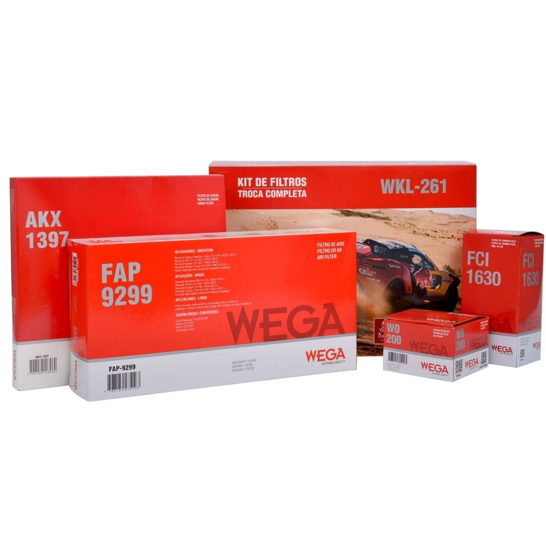Kit de Filtros Renault Duster 15/20 Oroch 15/22 WKL261