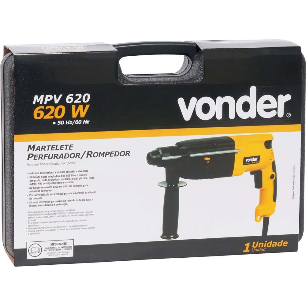Martelete 3 Funções Sds Plus Perfurador Rompedor 620w Martelete 3 Funções Sds Plus Perfurador Rompedor 620w