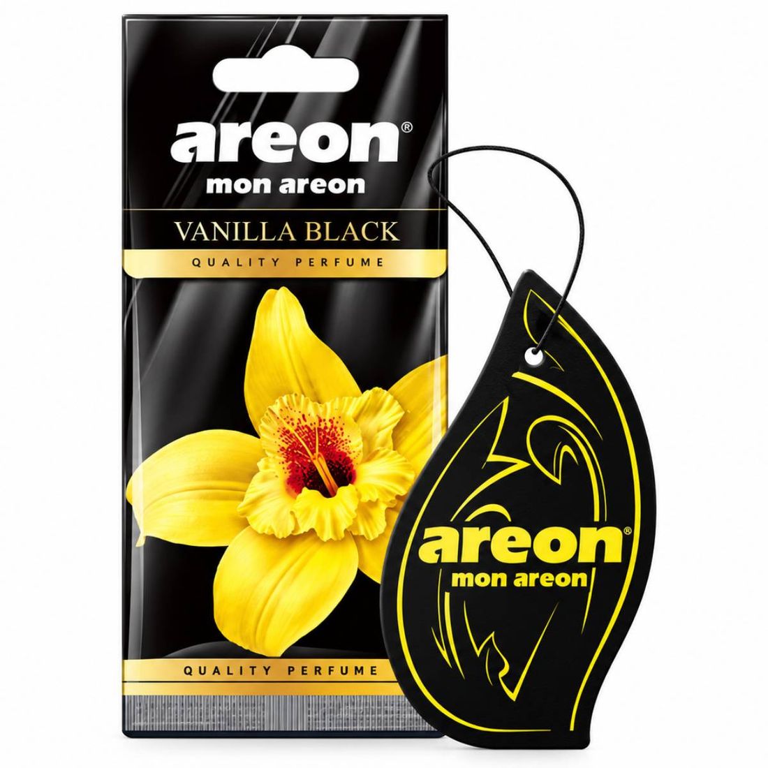 Aromatizante Automotivo Mon Vanilla Black Baunilha Areon