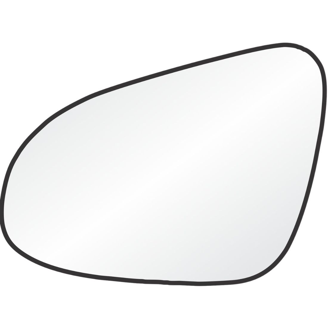 Lente Retrovisor Esquerdo Toyota Yaris 2018 Em Diante