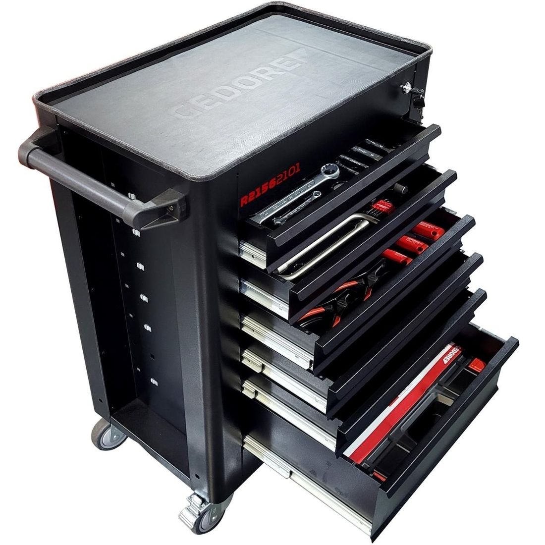 Carro Com Ferramentas Gedore RED Preto 6 Gavetas 220pçs