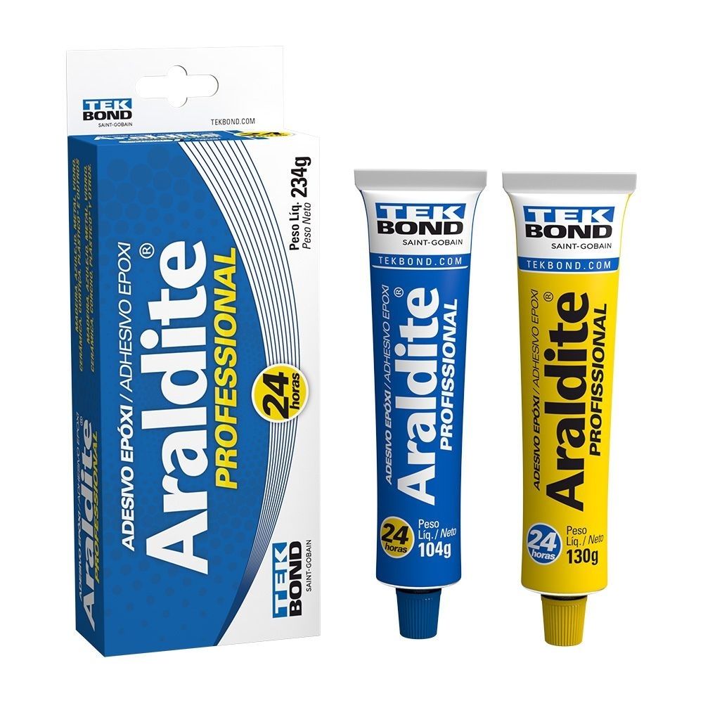Adesivo Epóxi Líquido Bi-Componente Araldite Profissional 234g Adesivo Epóxi Líquido Bi-Componente Araldite Profissional 234g