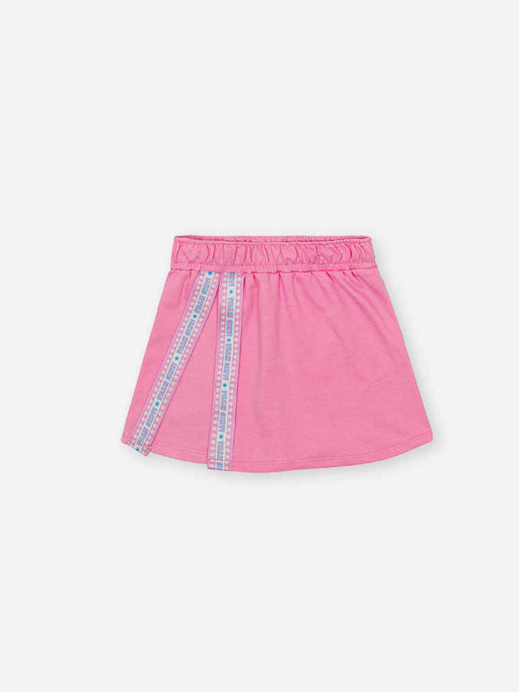 Conjunto Infantil Best Friends com Shorts Saia em Moletinho – Conjunto Menina Cinti NATURAL/RS CONFETE