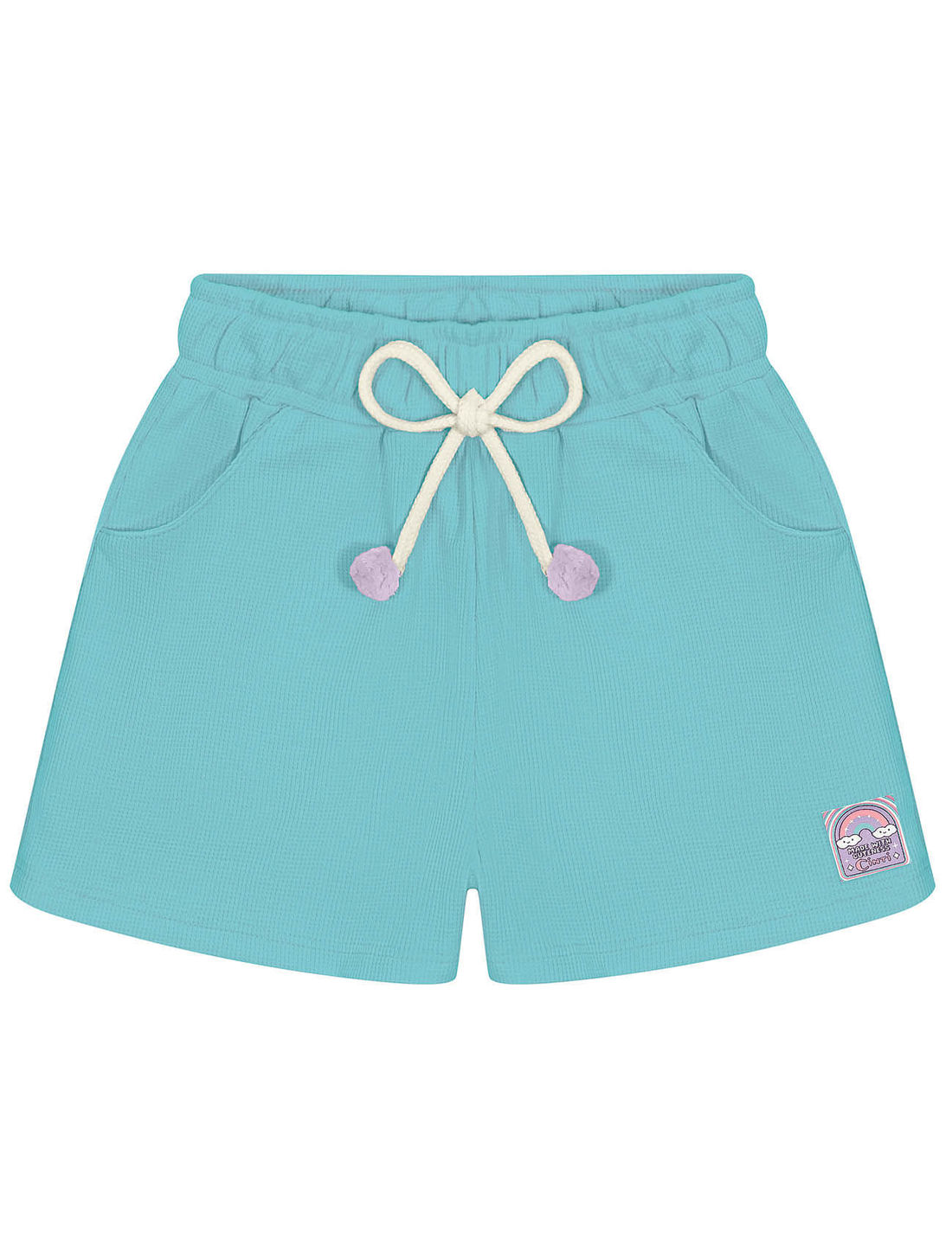 CONJ BLUSA E SHORTS BRANCO/AZ LITORAL