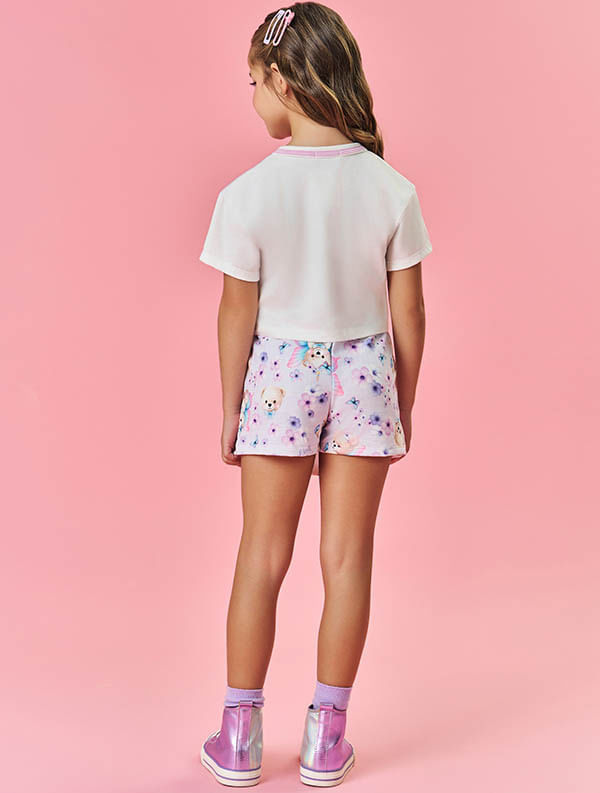 CONJ BLUSA E SHORTS/SAIA NATURAL/LILAS CINTI