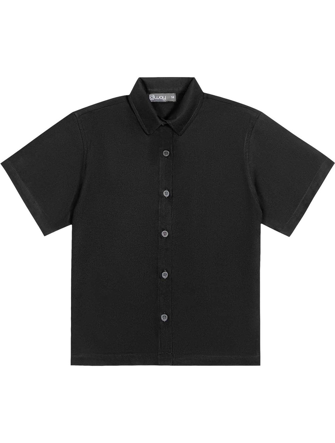 Conjunto Teen Feminino Camisa, Short E Top Preto E Verde Dway