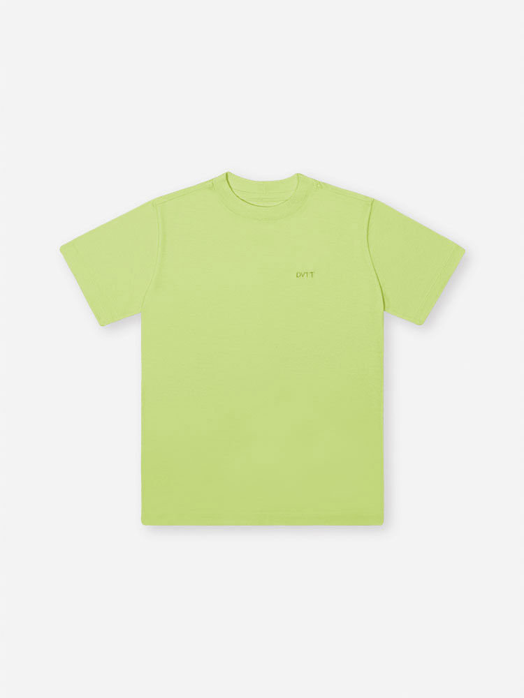 Camiseta Infantil Básica Flour em Meia Malha com Bordado
