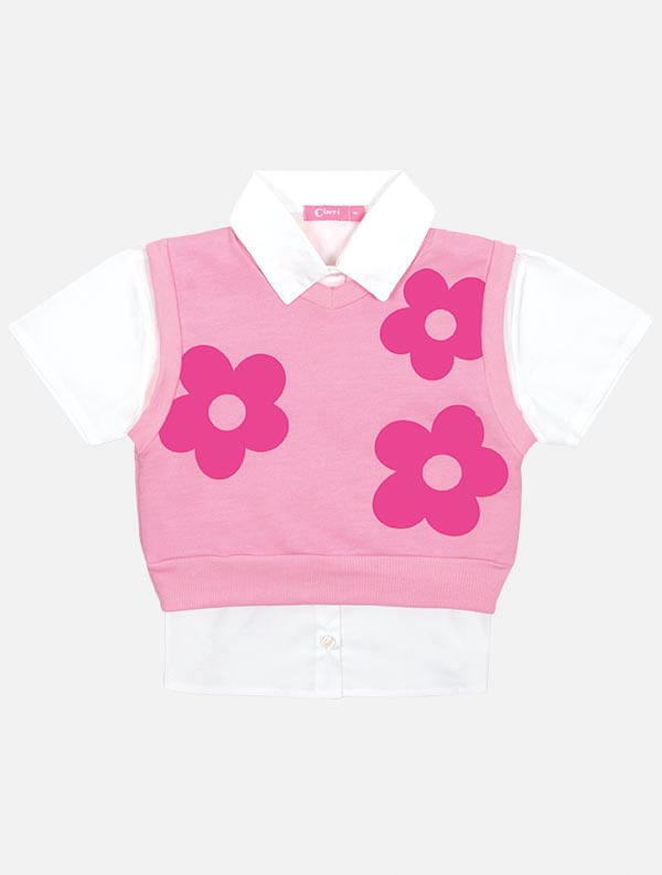 CONJ CAMISETE, SHORTS E COLETE BC/RS BARBIE/RS BARB