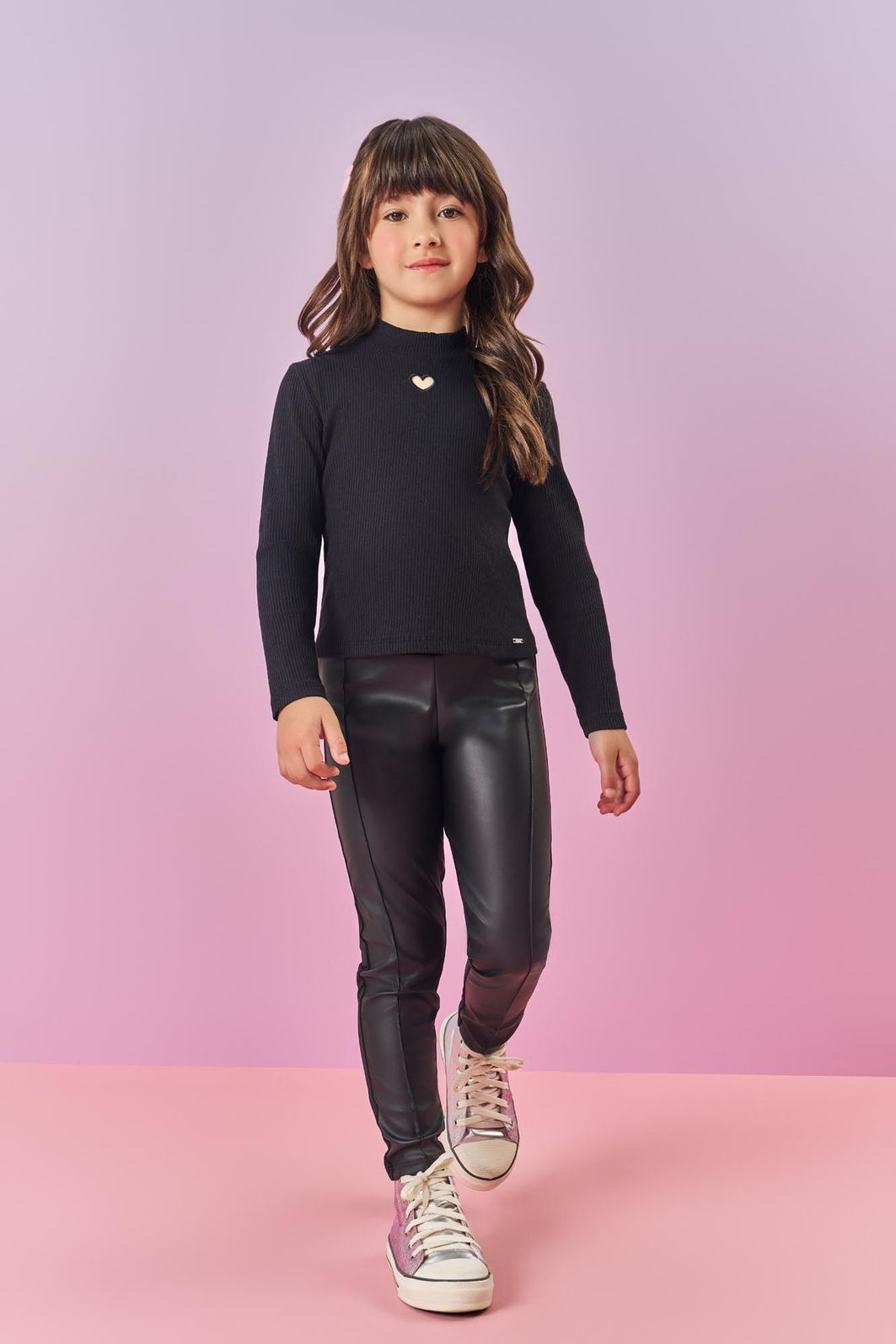 BLUSA MANGA LONGA ROSA IOGURTE