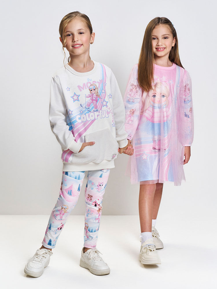 Conjunto Menina Princesa Cinti MOST COLORFUL Mundo Cinti