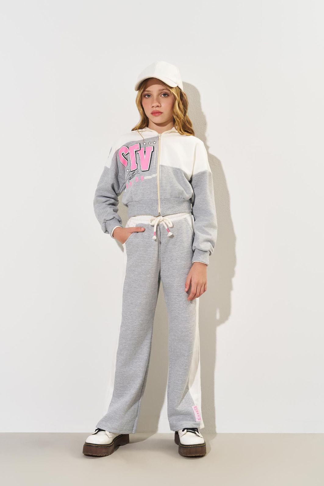 Conjunto Infantil Menina CTV Color Block Mescla CTV