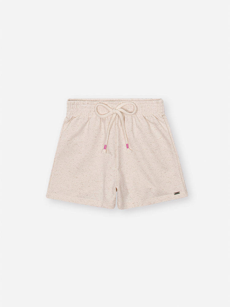 Conjunto Infantil com Blusa Boxy e Shorts com Bolsa – Look Menina Verão com Cachorrinhos OFF WHITE
