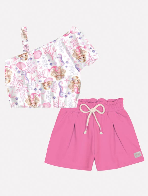 CONJ BLUSA E SHORTS RS CINTI/RS CINTI
