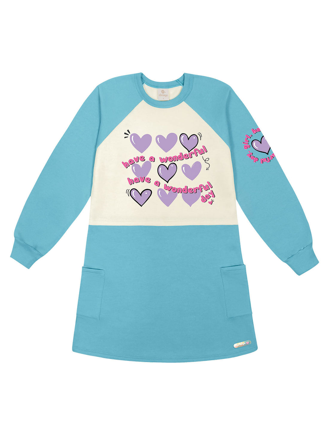 VESTIDO MANGA LONGA AZ MILK