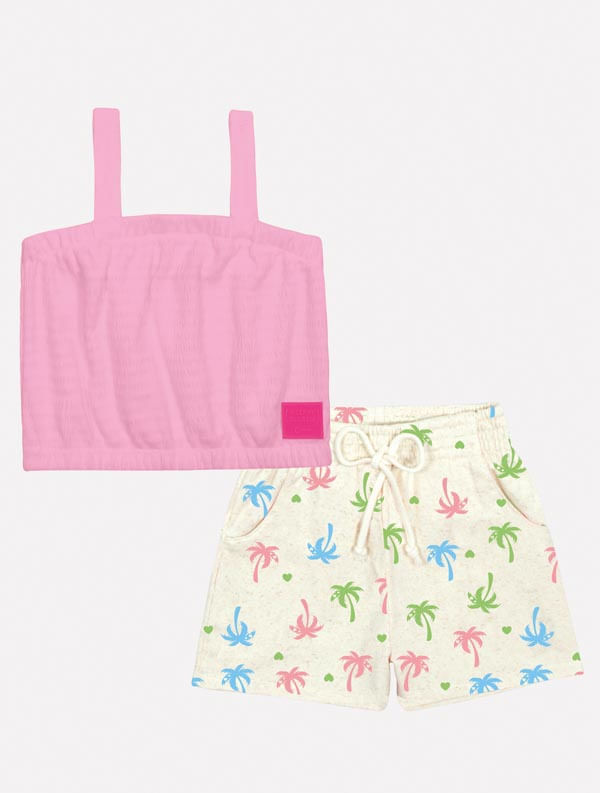 CONJ BLUSA E SHORTS RS BARBIE/RS BARBIE