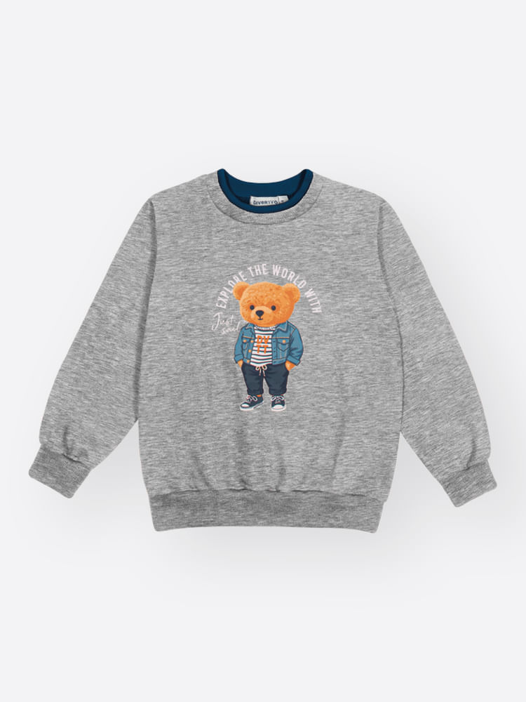 Blusão Infantil Menino Bear Explorer Divertto
