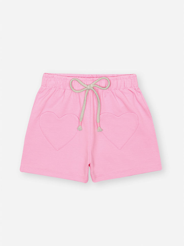 Conjunto Infantil com Regata Canelada Glow e Shorts em Moletinho – Look Menina Verão com Algodão NATURAL/RS IOGURTE