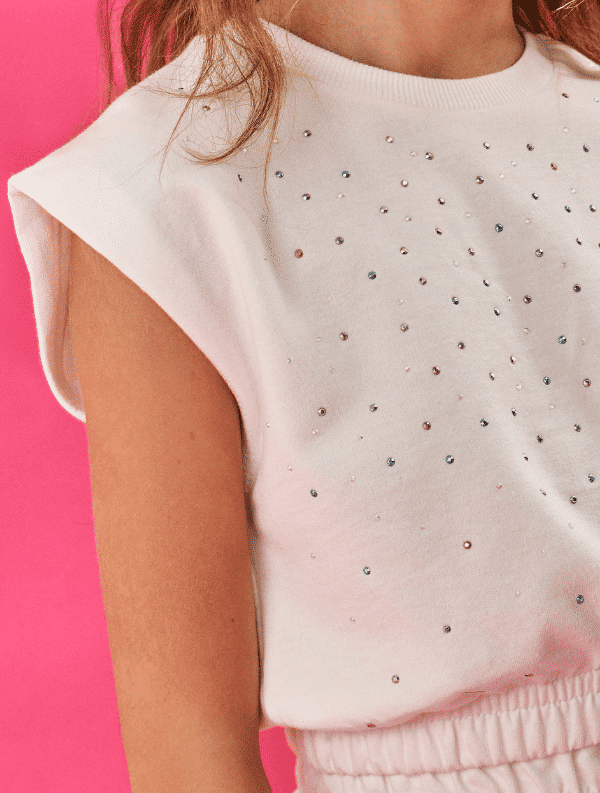 CONJ BLUSA E SHORTS/SAIA NATURAL/NATURAL