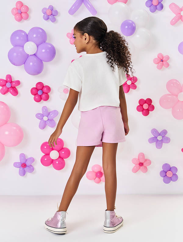 SHORTS/SAIA LILAS CINTI