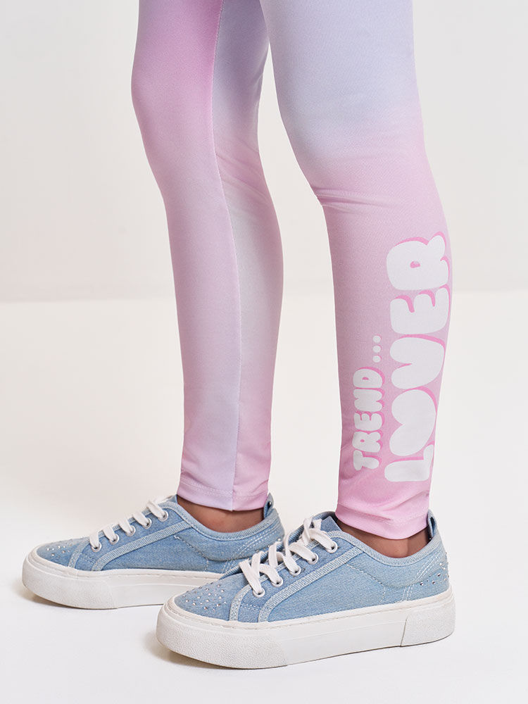 Conjunto Infantil com Blusa Cachorrinhos e Legging em Suplex – Look Menina Verão com Strass NATURAL/RS IOGURTE