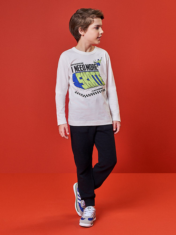 Camiseta Malha Infantil Menino More Skate Kippos